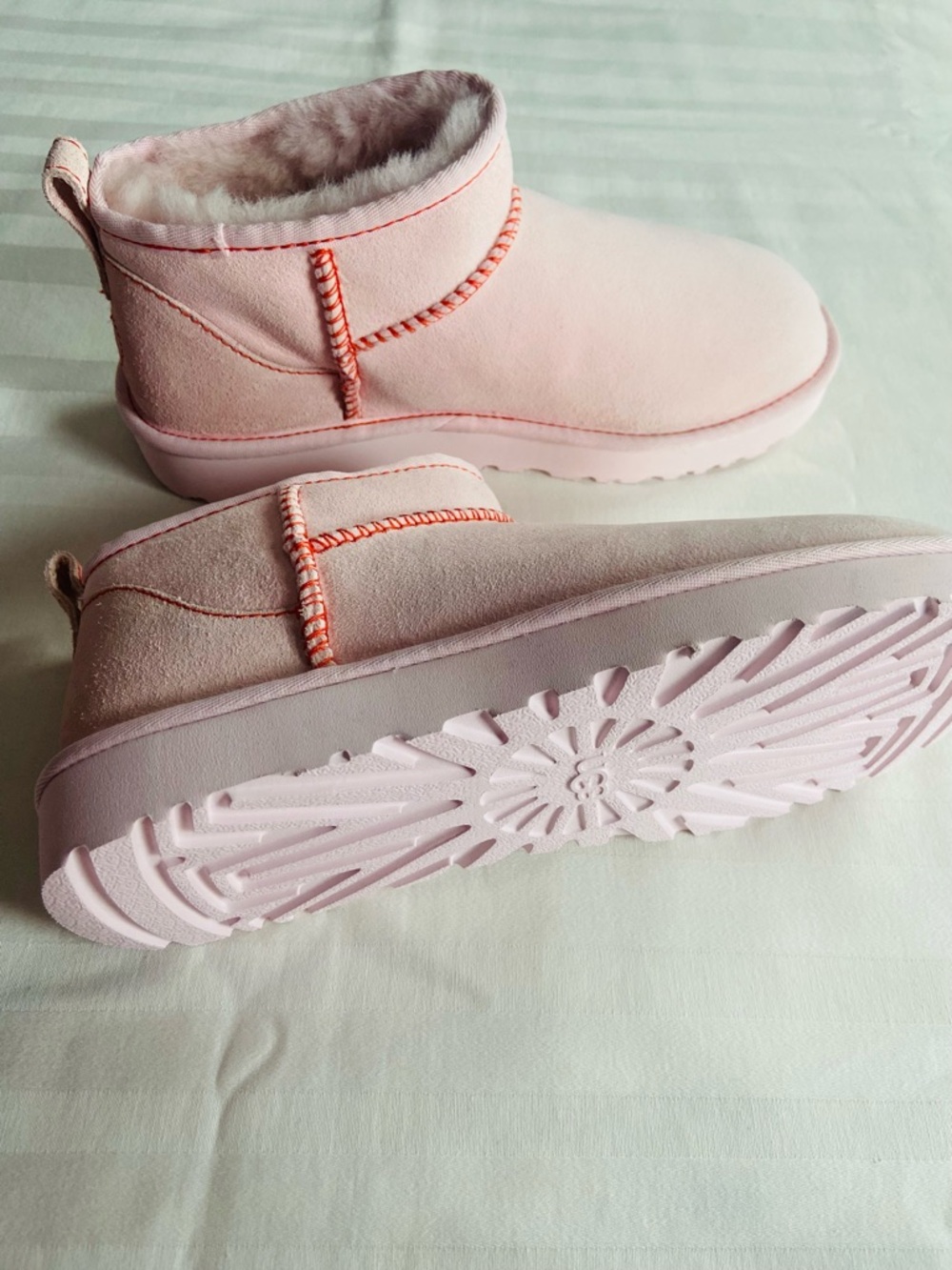 🔥 UGG. Mother’s Day Pink Short Suede Ankle Booties - Picture 10 of 14